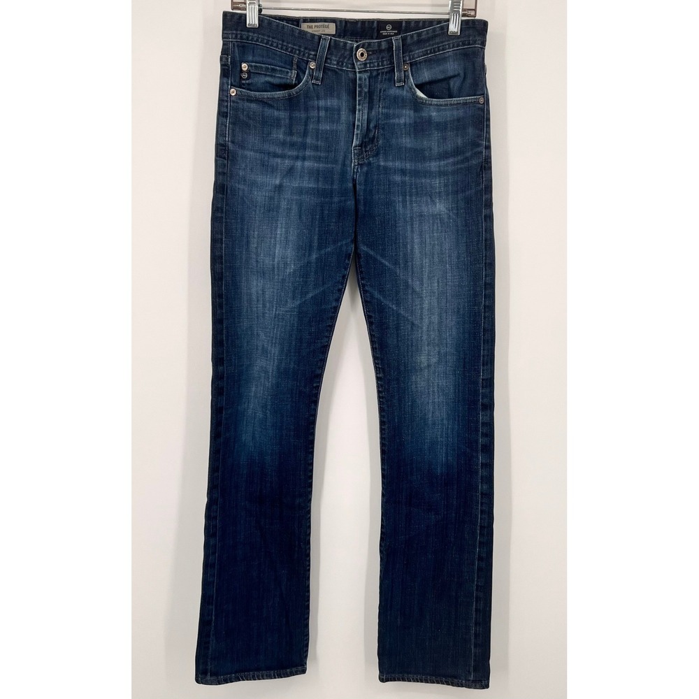 AG Adriano Goldschmied The Protege Straight Leg Jeans Blue 30x34 Made in USA